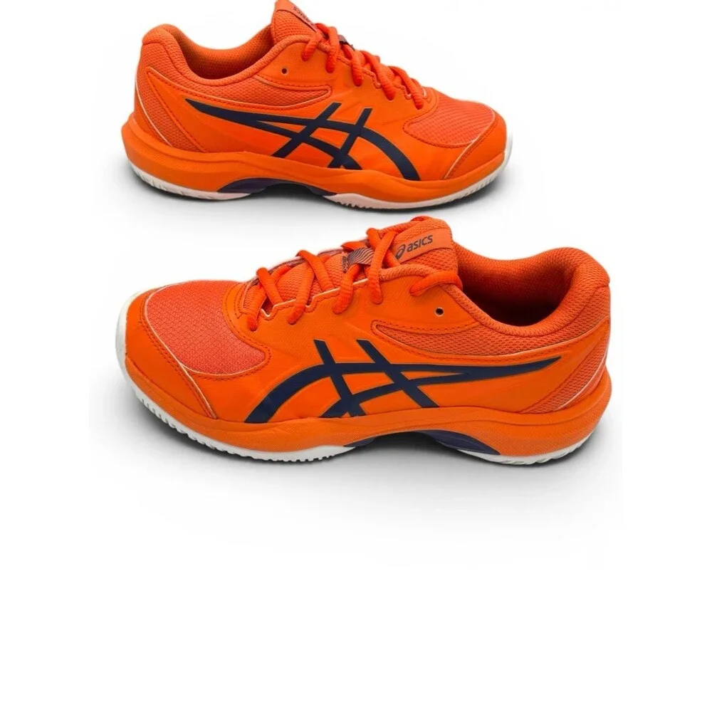 ASICS Kids Orange Sneakers Size 4 Youth Athletic Running Shoes - Picture 3 of 11